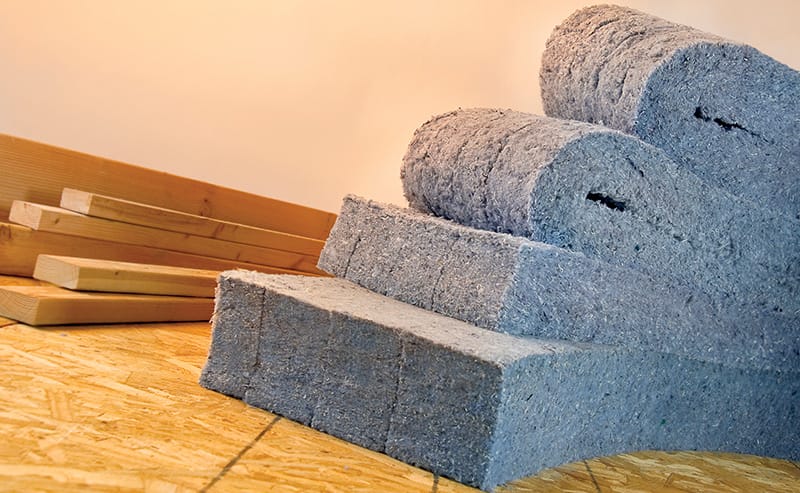 Flax and Hemp Insulation for Frame House Construction