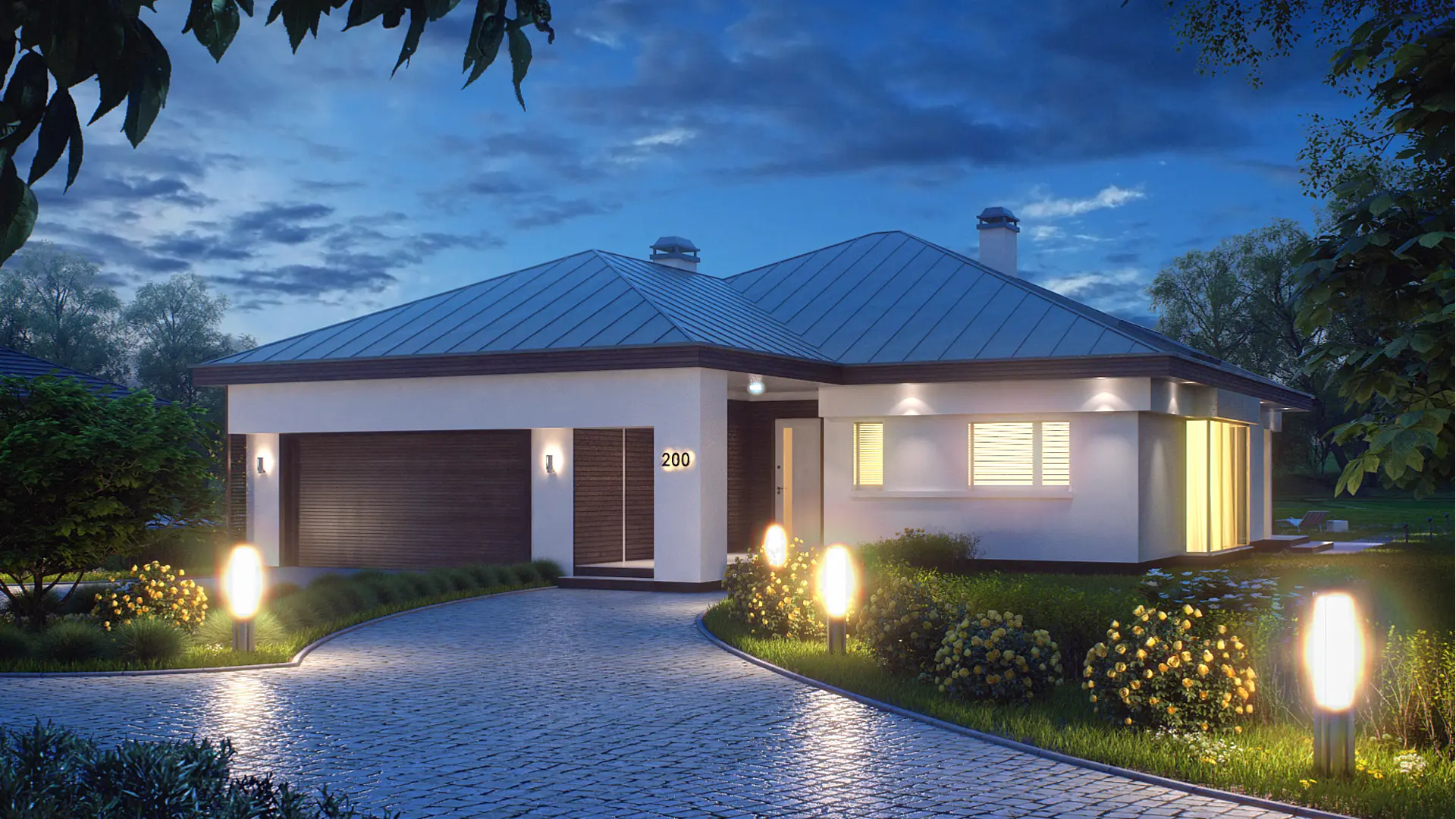 Single-Story Home with Modified Layout